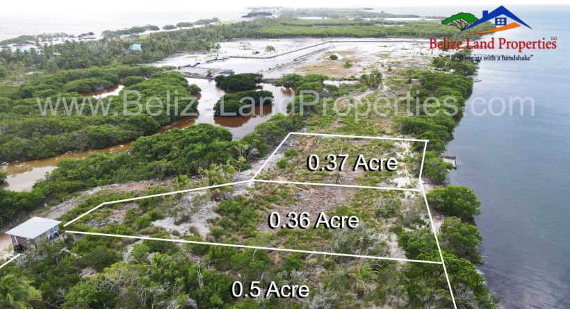 0.36 ACRE WITH 78 FEET BEACHFRONT NORTH-WEST OF “THE SPLIT” CAYE CAULKER, BELIZE! BELIZE ISLAND PROPERTIES FOR SALE ID-CC5