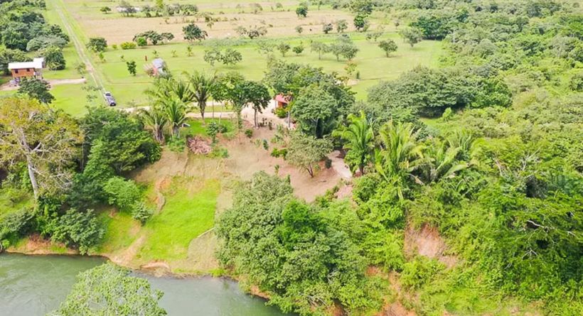 30-Acres Secluded Riverfront Farm With Home On The Belize River