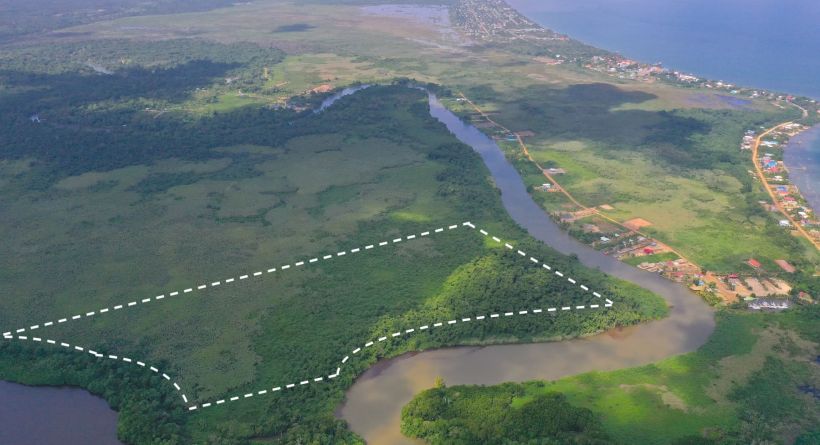 42.7 Acres along Sittee River &amp; Lagoon - West of Hopkins, Sittee River &amp; Marina