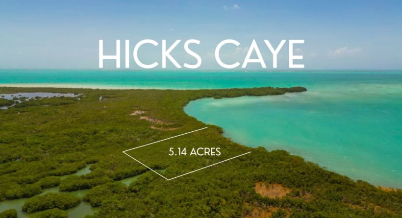 5.14 Acres of Hicks Caye Island For Sale in Belize