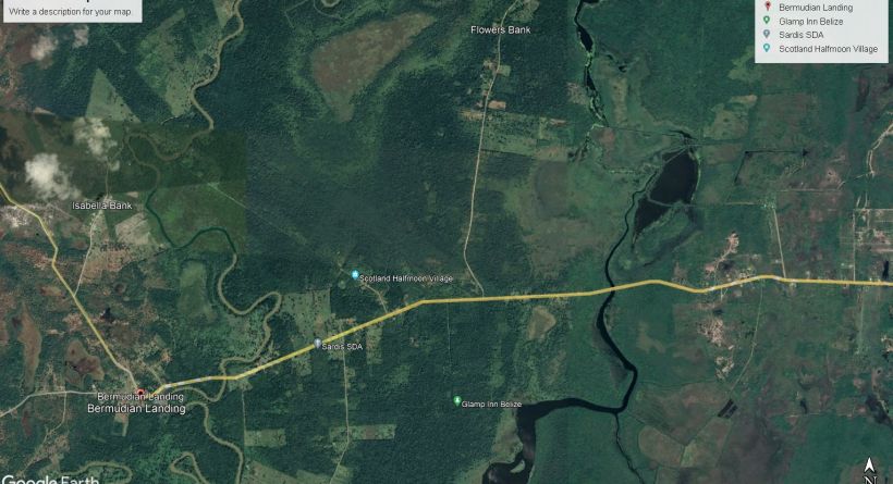 99.88acres- UNDEVELOP LAND FOR SALE- FLOWERS BANK ROAD, BURRELL BOOM, BELIZE DISTRICT.