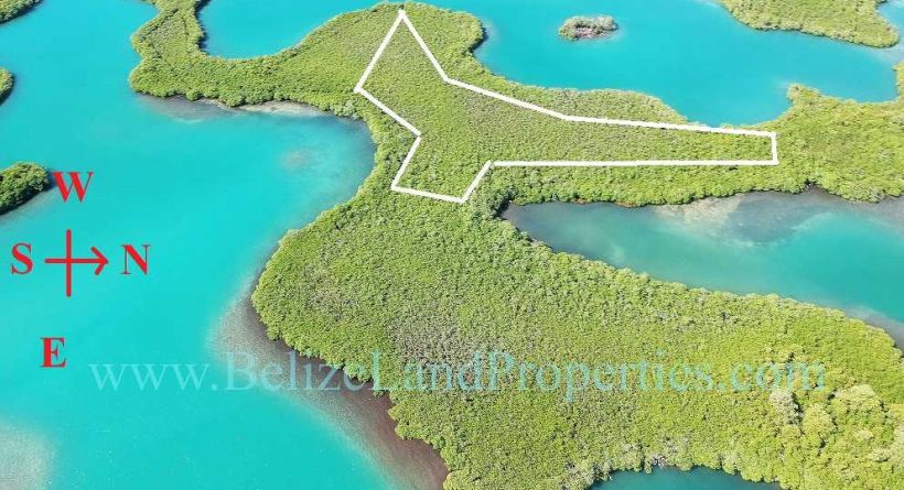 I05: BELIZE ISLAND FOR SALE-1.9 ACRES ON BLUE GROUND RANGE