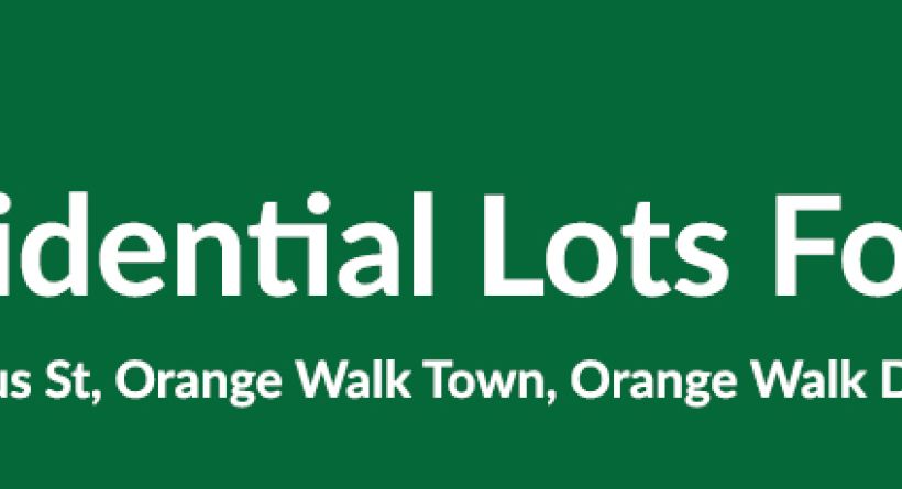Residential Lots in Pasadita Area Orange Walk Town in Northern Belize