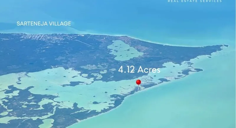 Sarteneja Sea/Lagoon Front 4.2 Acres Lot for Sale