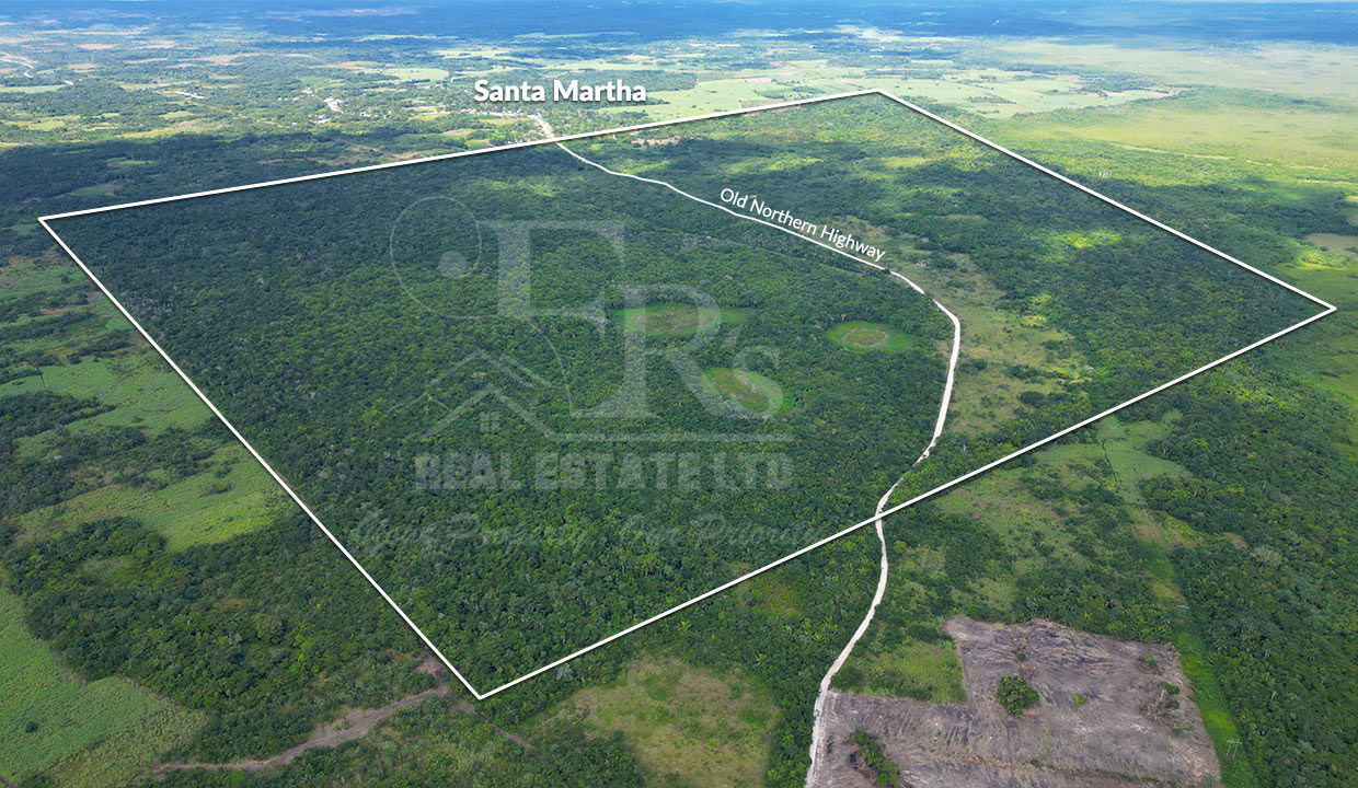 1150 Acres Agricultural Farmland in Santa Martha Village, Orange Walk District in Northern Belize