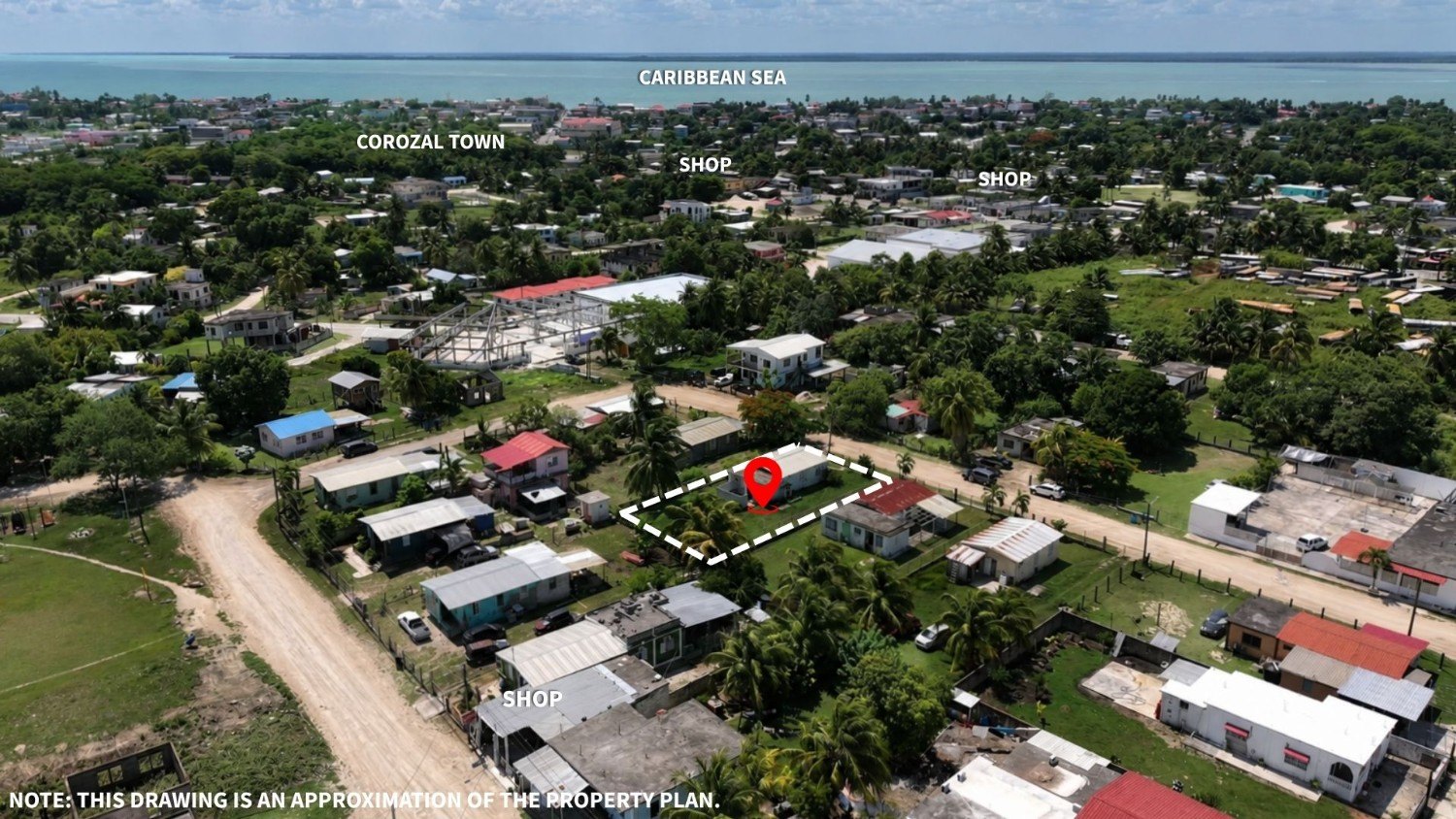 Fenced 2-Bed, 1-Bath Home in Tranquil Venezuelan Site, Corozal Town
