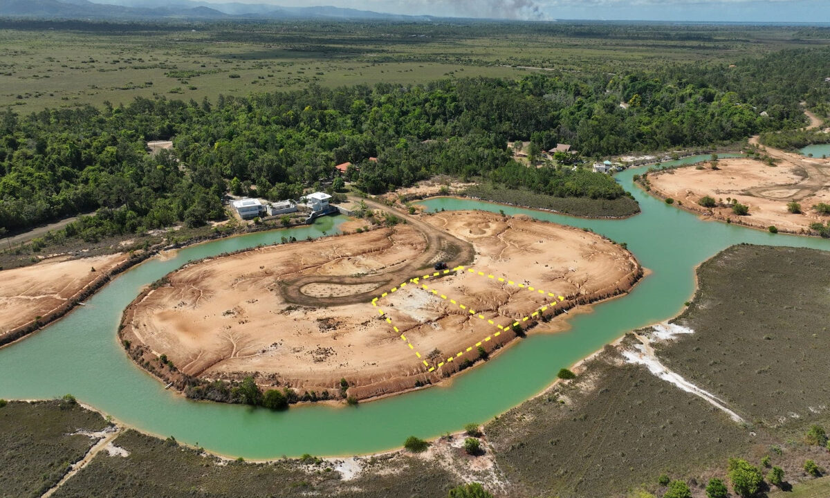 Two Lots – 231 ft. Water Frontage in an Idyllic Location b/w Placencia & Hopkins