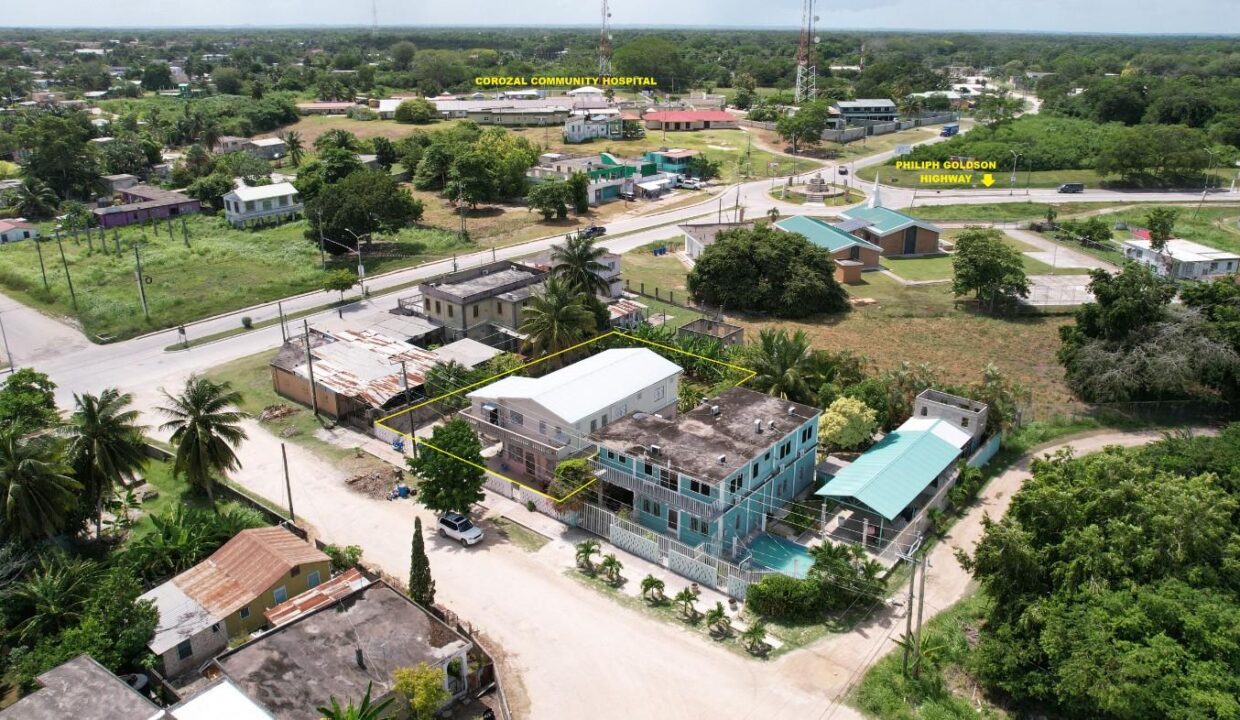 Two-Story House with 4 Separate Units In Corozal Town