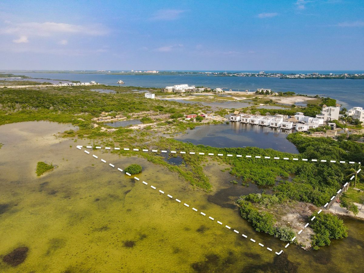 1 Acre Waterfront Property West of Ambergris Caye