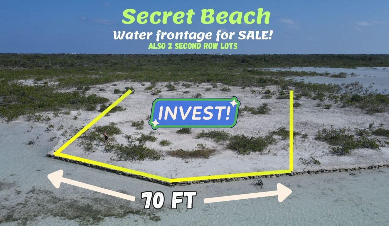 Water frontage property North of The Break Secret Beach
