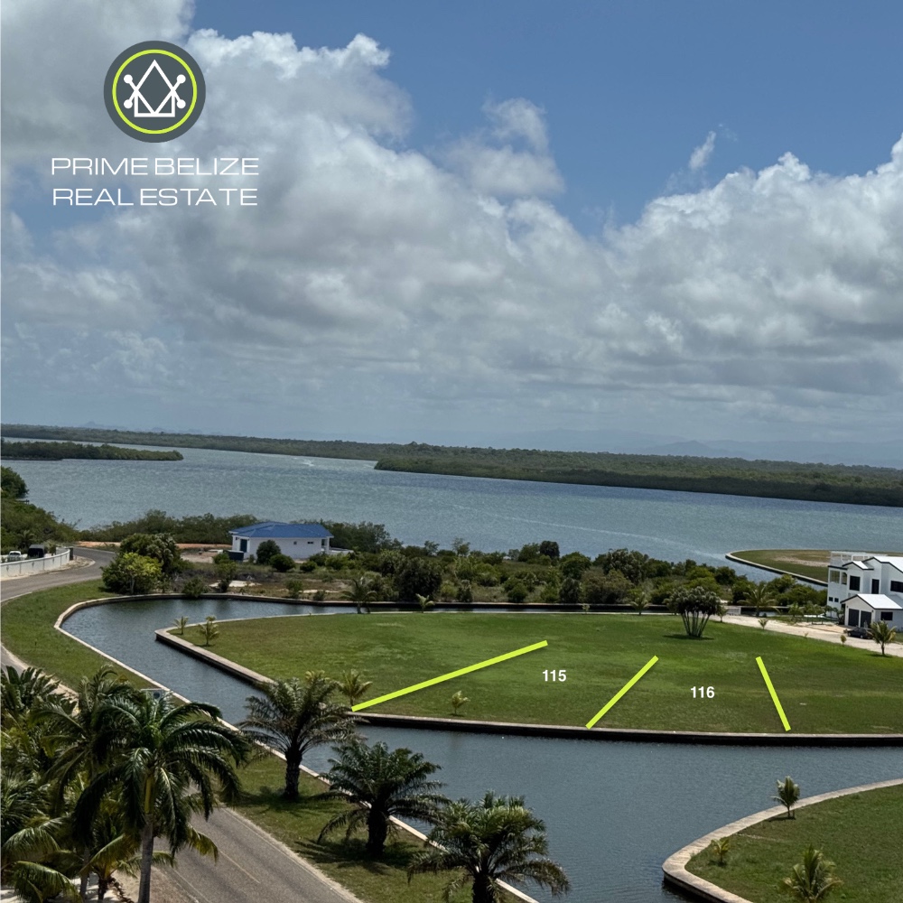 PL0250 – Two waterfront lots in gated community – Placencia, Belize – Individually Priced!