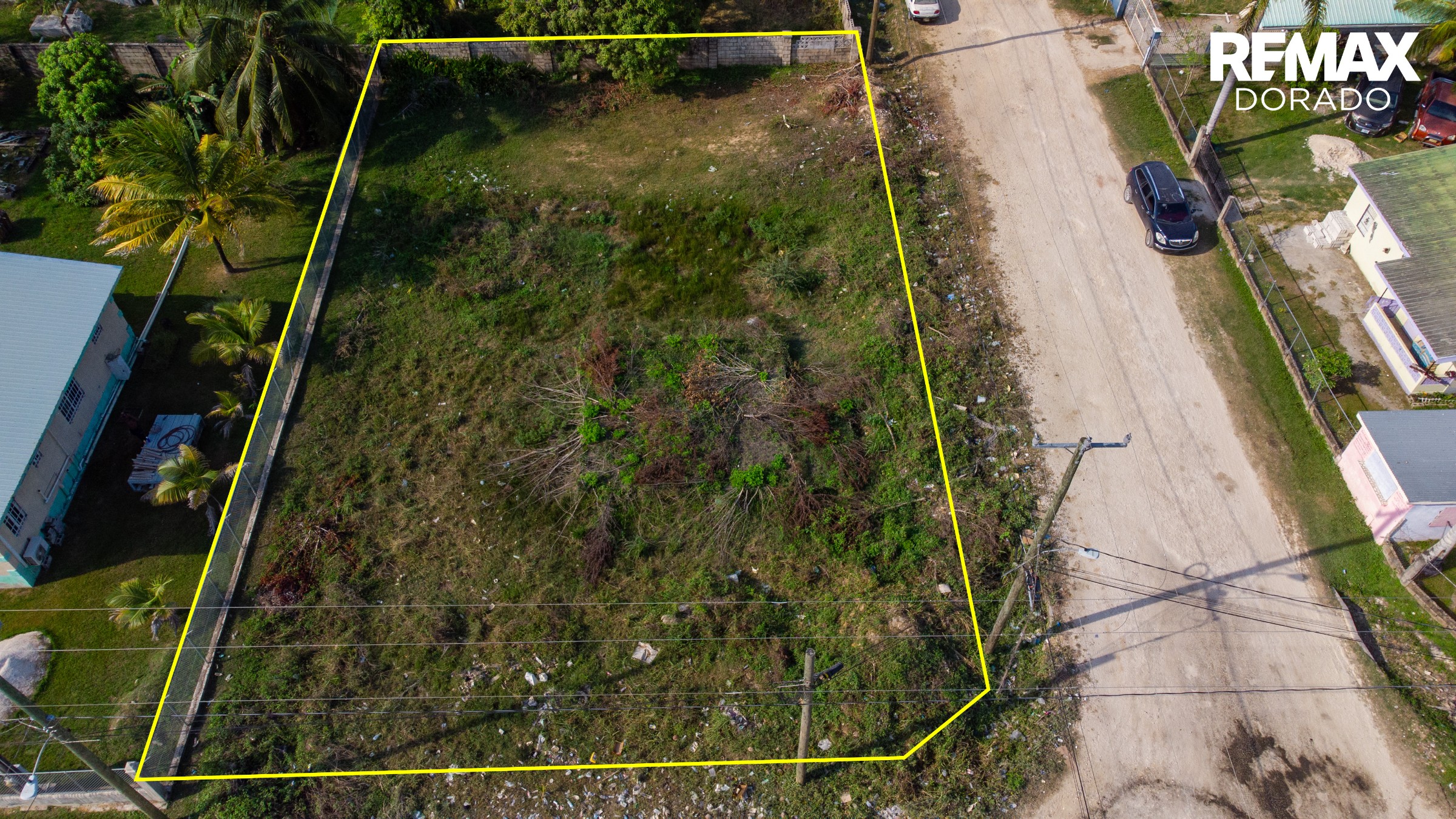 Oversized corner lot for sale in Lords Bank, Belize City