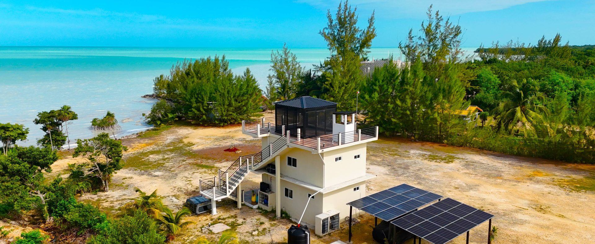Turnkey Solar-Powered Beachfront Estate on 1.8 Acres – Sarteneja, Belize