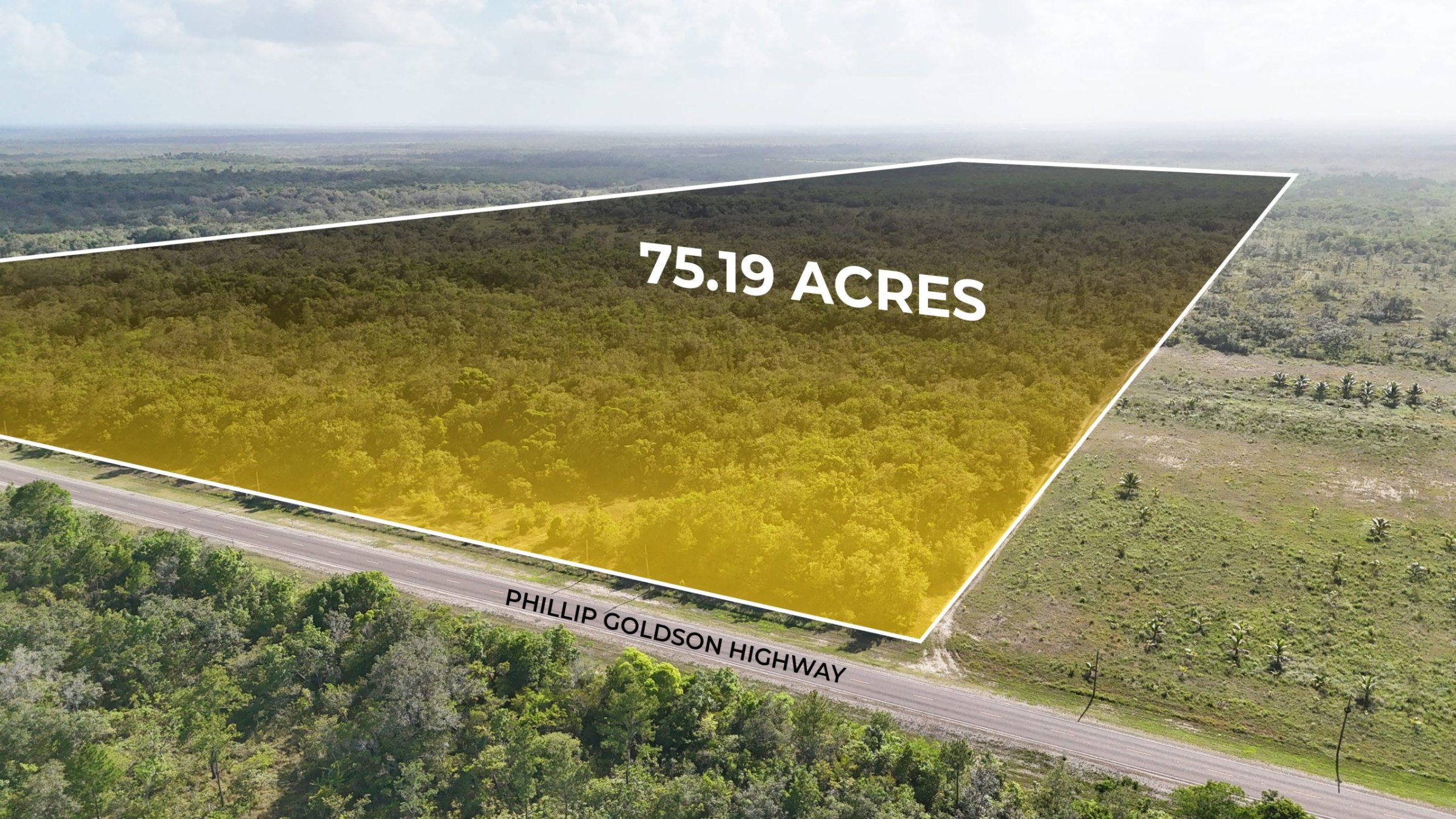 Prime 75.19-Acre Highway Front Commercial & Development Property for Sale – Orange Walk, Belize