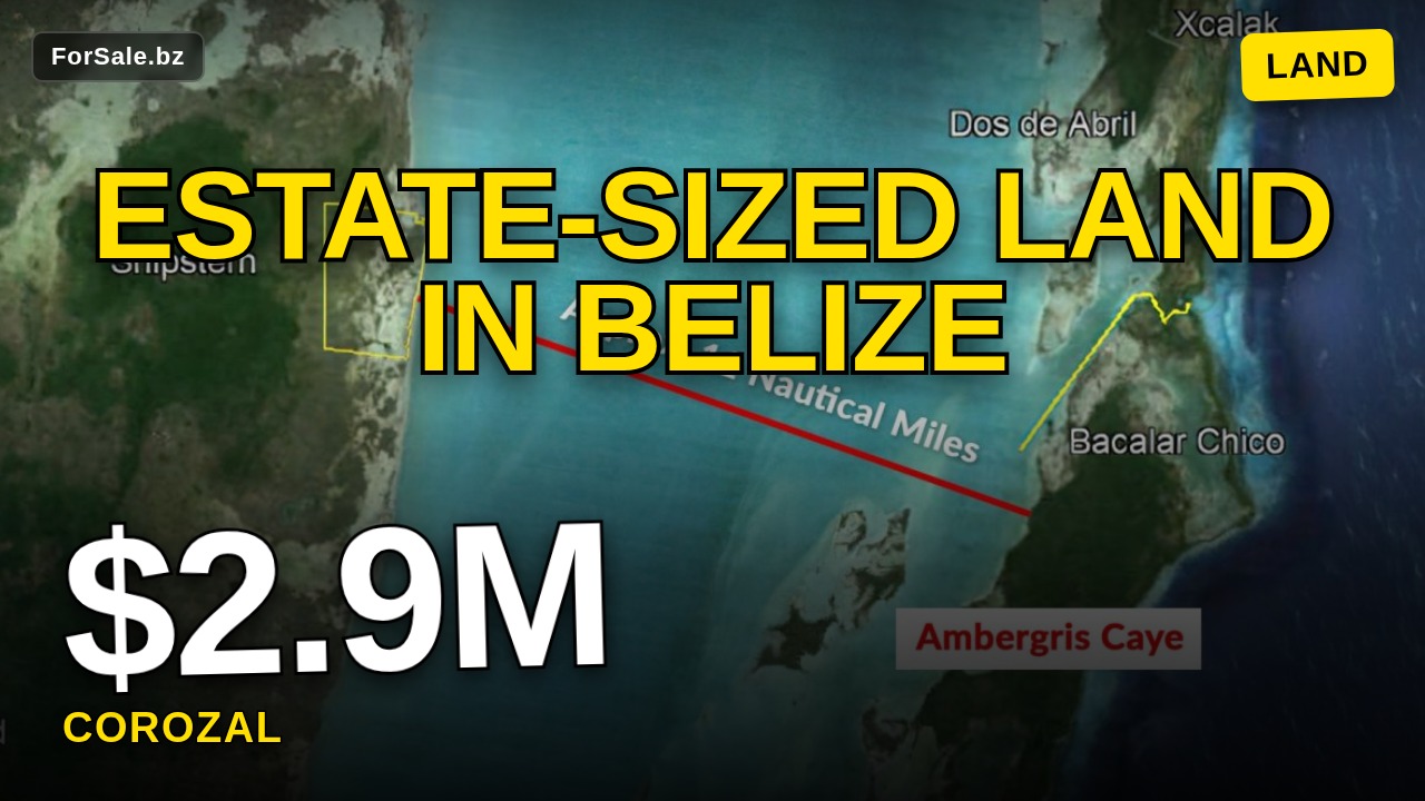 Video tour of 3870-Acre Coastal Paradise in ShipStern/Bulkhead, Corozal, Belize