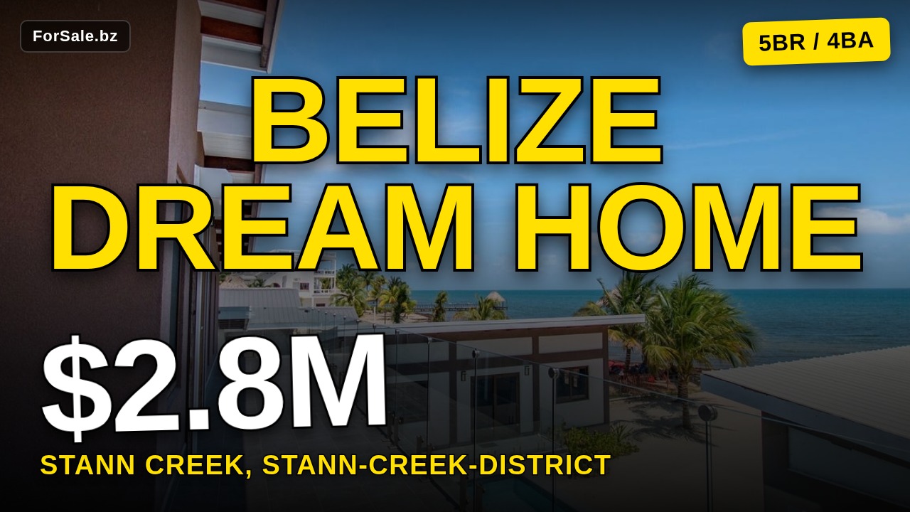 Video tour of 238 Placencia Maya Beach Belize, Stann Creek, Stann Creek District