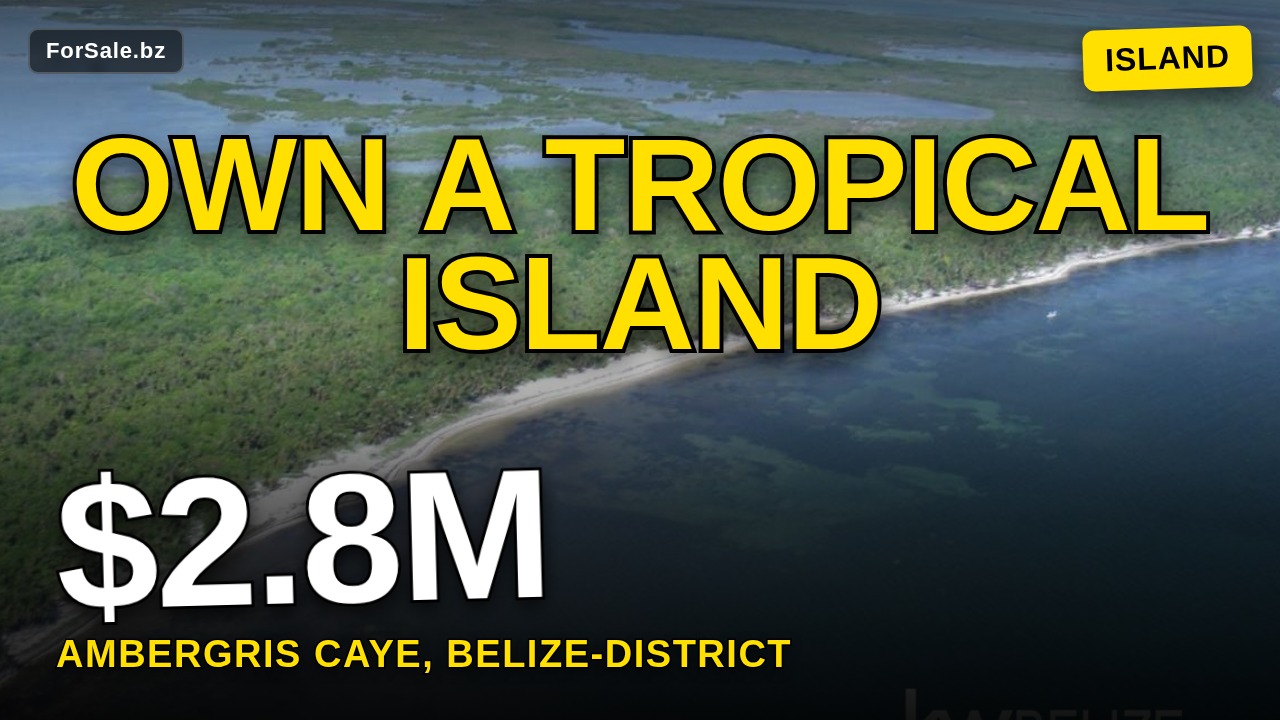 #Belize 70 Acres of Seafront Land Ambergris Caye, Northern Ambergris Caye, Belize District