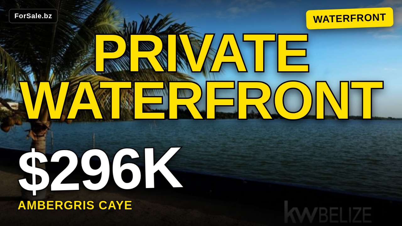 Video tour of #Belize Waterfront Home at Tarpon Cove Estates