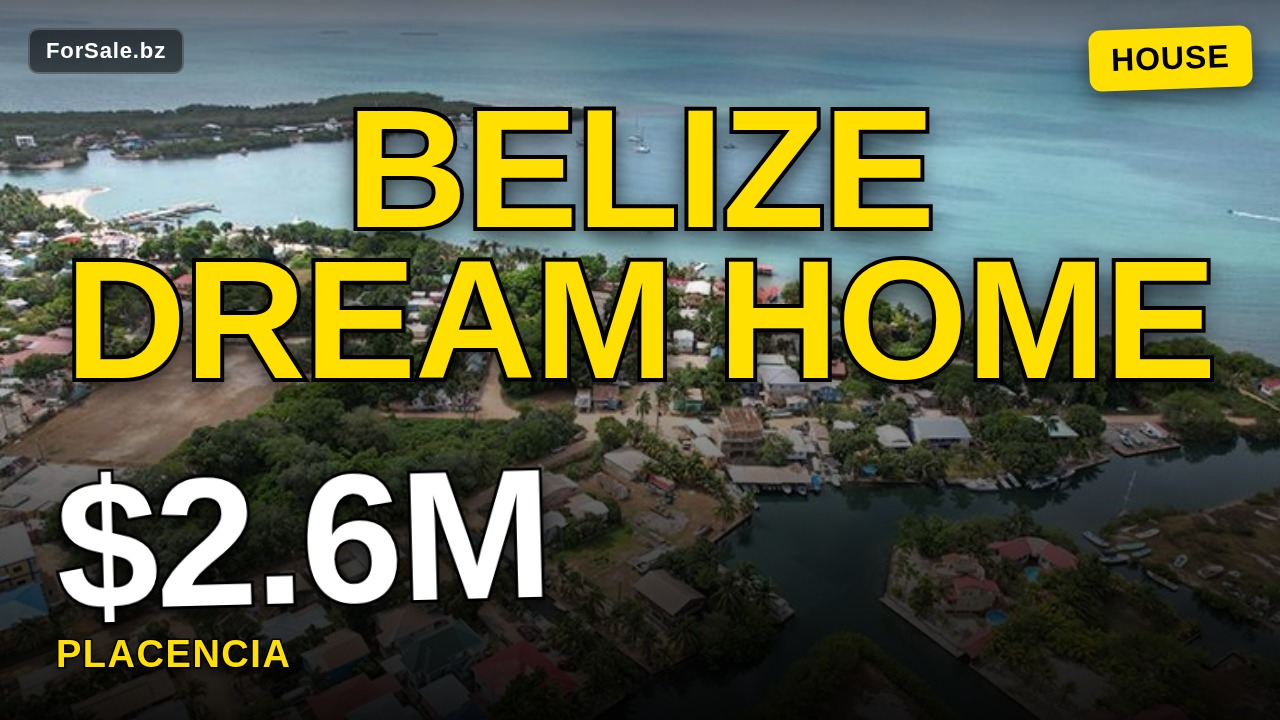 Video tour of Bile Up St, Placencia, BZ