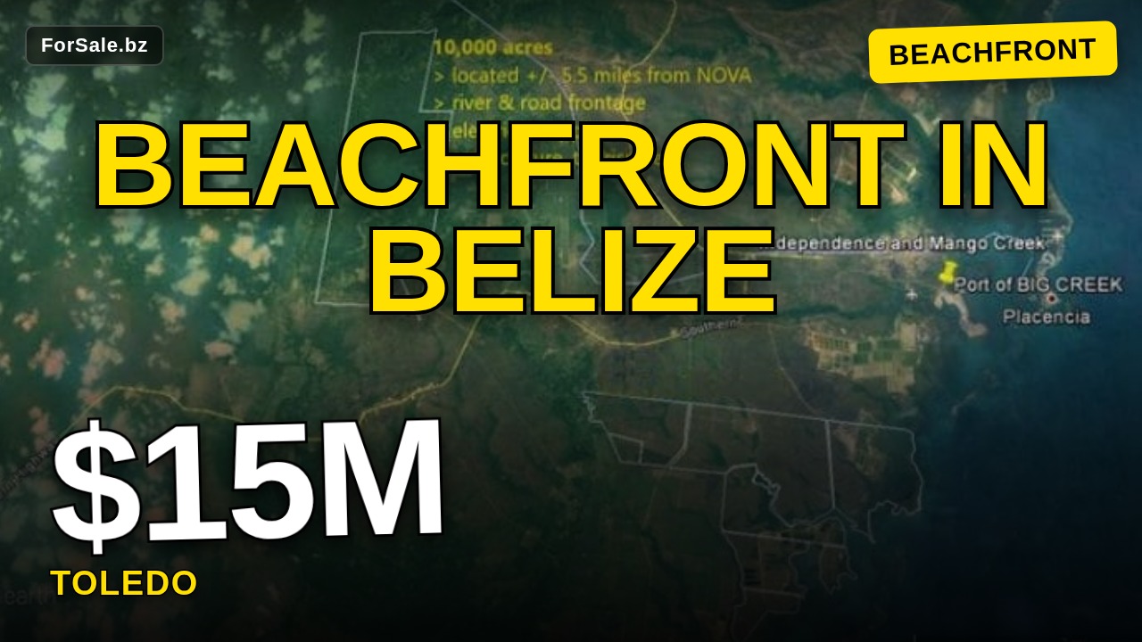 Video tour of 7,720 acres of Land on Border of Toledo and Stann Creek District