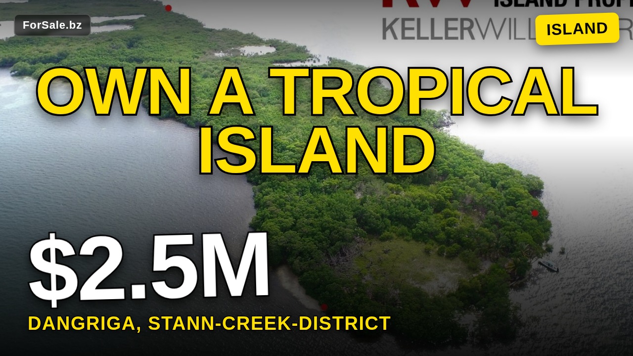 Video tour of Private Island: 10 Acres Eastern Half of Northern Tobacco Range, Dangriga, Stann Creek District 01234