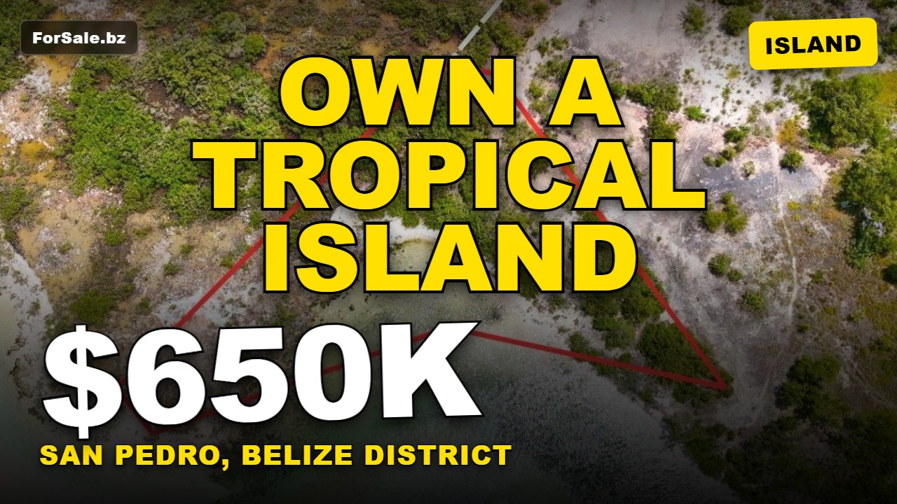 Video tour of 0.72 acre seafront at Secret beach, Ambergris Caye