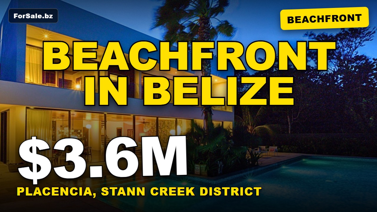 Video tour of Luxury Beachfront Home at Placencia